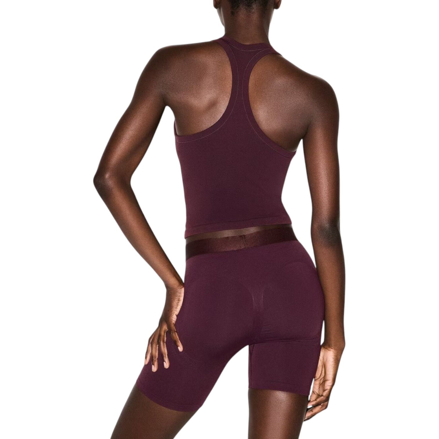 (WMNS) Nike x SKIMS Vintage Seamless Racerback Tank 'Currant' TPTNK5160W-CUR