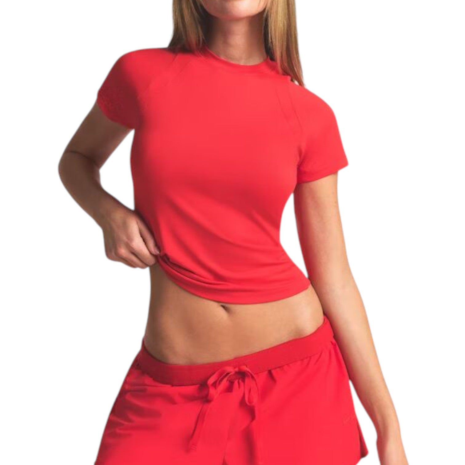 (WMNS) Nike x SKIMS Airy Baby T-Shirt 'Ruby' TPTSH2738-RBY