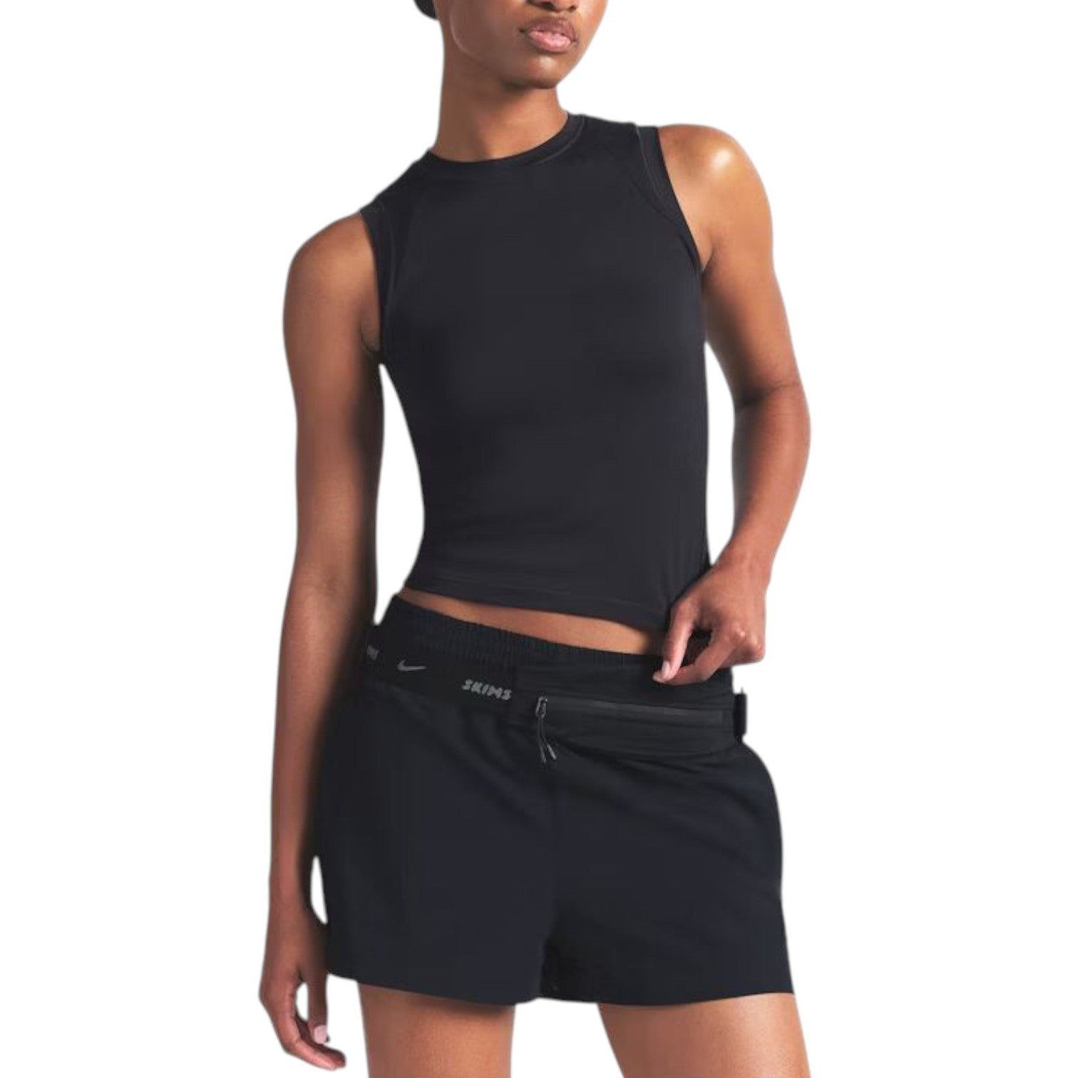 (WMNS) Nike x SKIMS Airy Muscle T-Shirt 'Obsidian' TPTSH2739-OBD