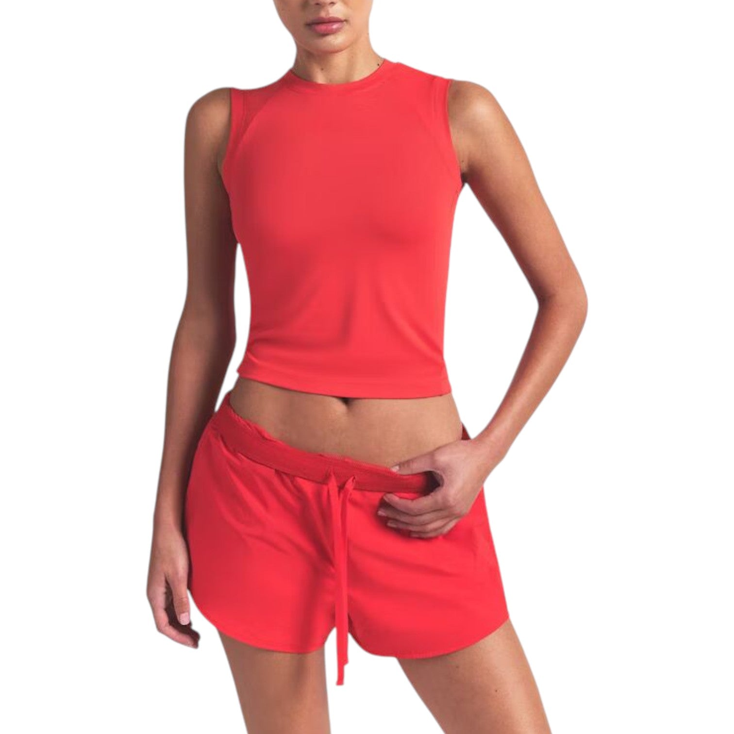 (WMNS) Nike x SKIMS Airy Muscle T-Shirt 'Ruby' TPTSH2739-RBY