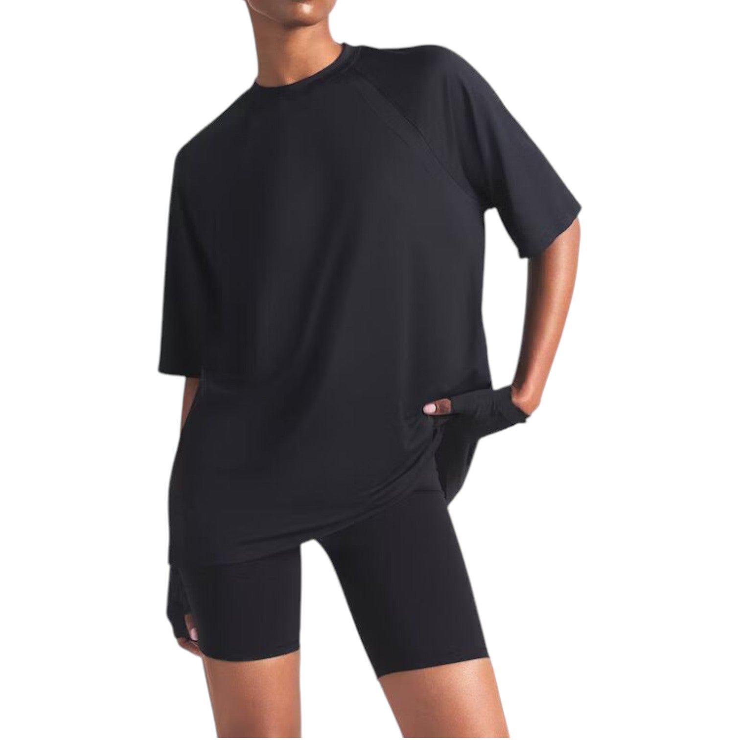 (WMNS) Nike x SKIMS Airy Oversized T-Shirt 'Obsidian' TPTSH2742-OBD