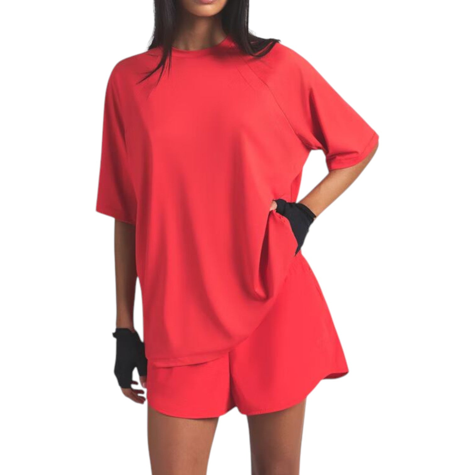 (WMNS) Nike x SKIMS Airy Oversized T-Shirt 'Ruby' TPTSH2742-RBY