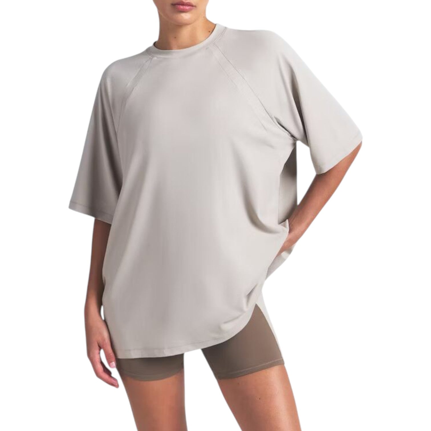 (WMNS) Nike x SKIMS Airy Oversized T-Shirt 'Stone' TPTSH2742-STO