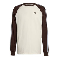 adidas Britcore Cali Long Sleeve T-Shirt 'Off White Aurora Coffee' HZ3829