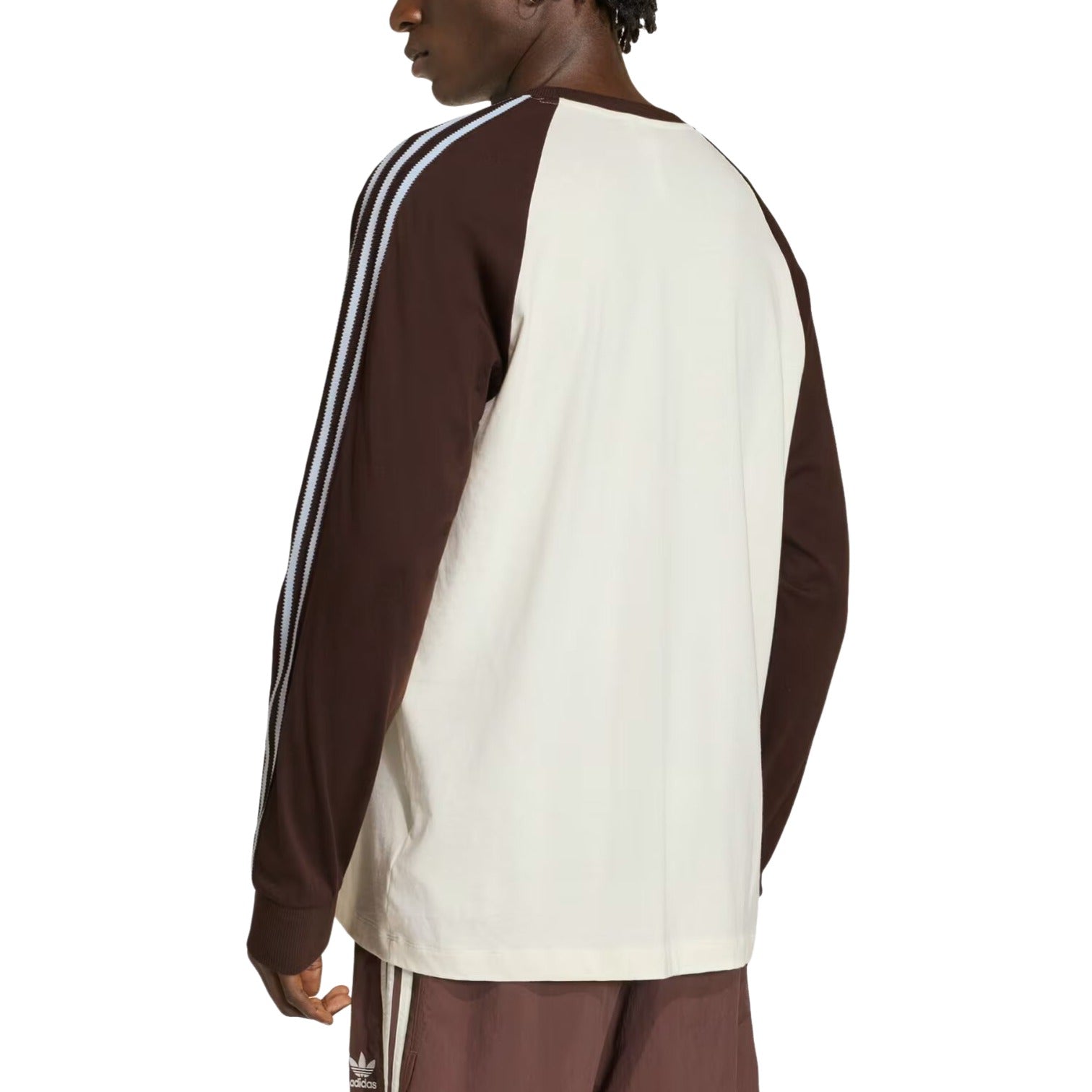 adidas Britcore Cali Long Sleeve T-Shirt 'Off White Aurora Coffee' HZ3829