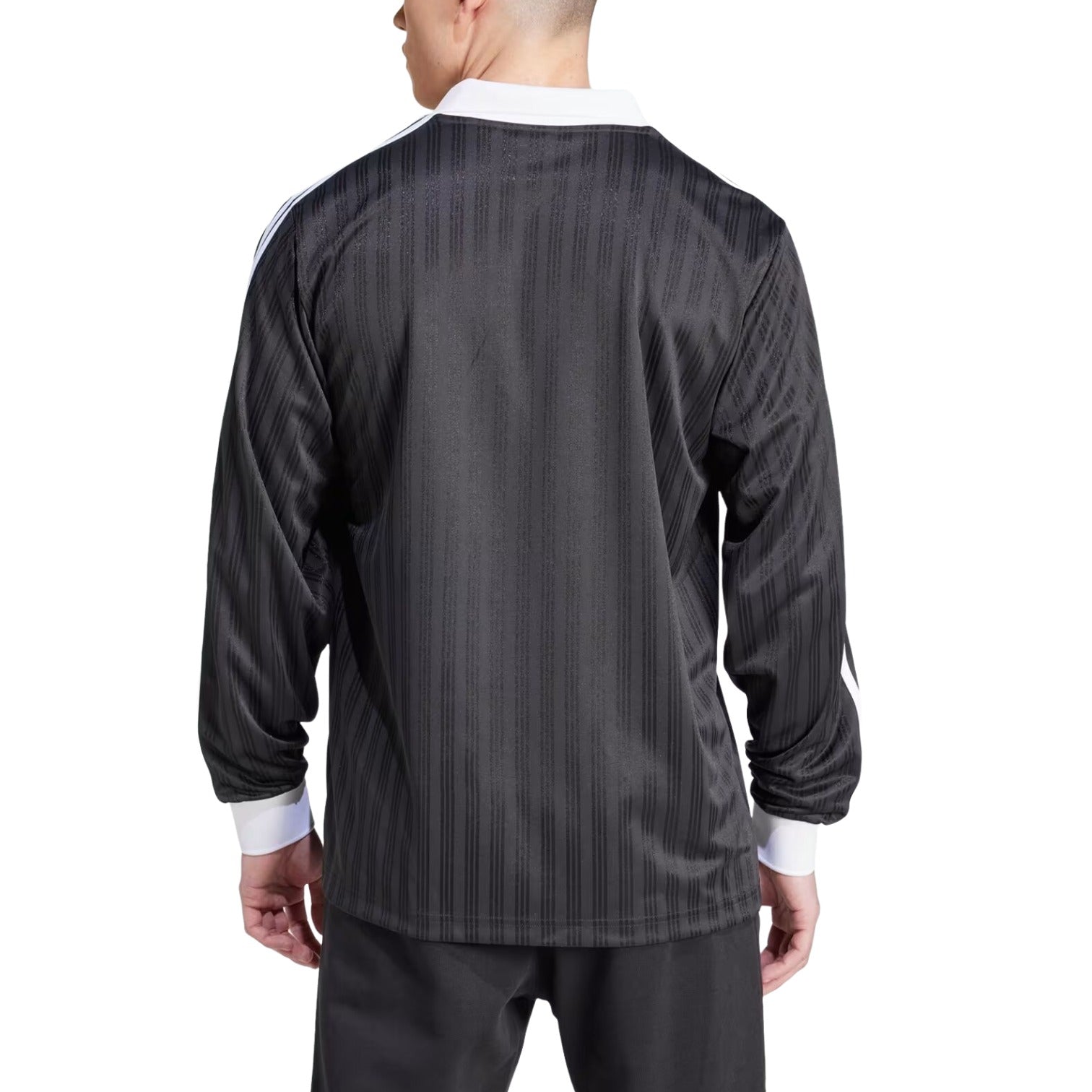 adidas Adicolor Pique Long Sleeve T-Shirt 'Black' IZ4808