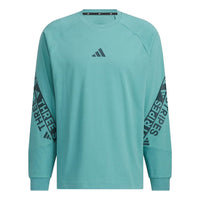 adidas Wording Pack Loose Fit Long Sleeve T-Shirt 'Blue' KA1281