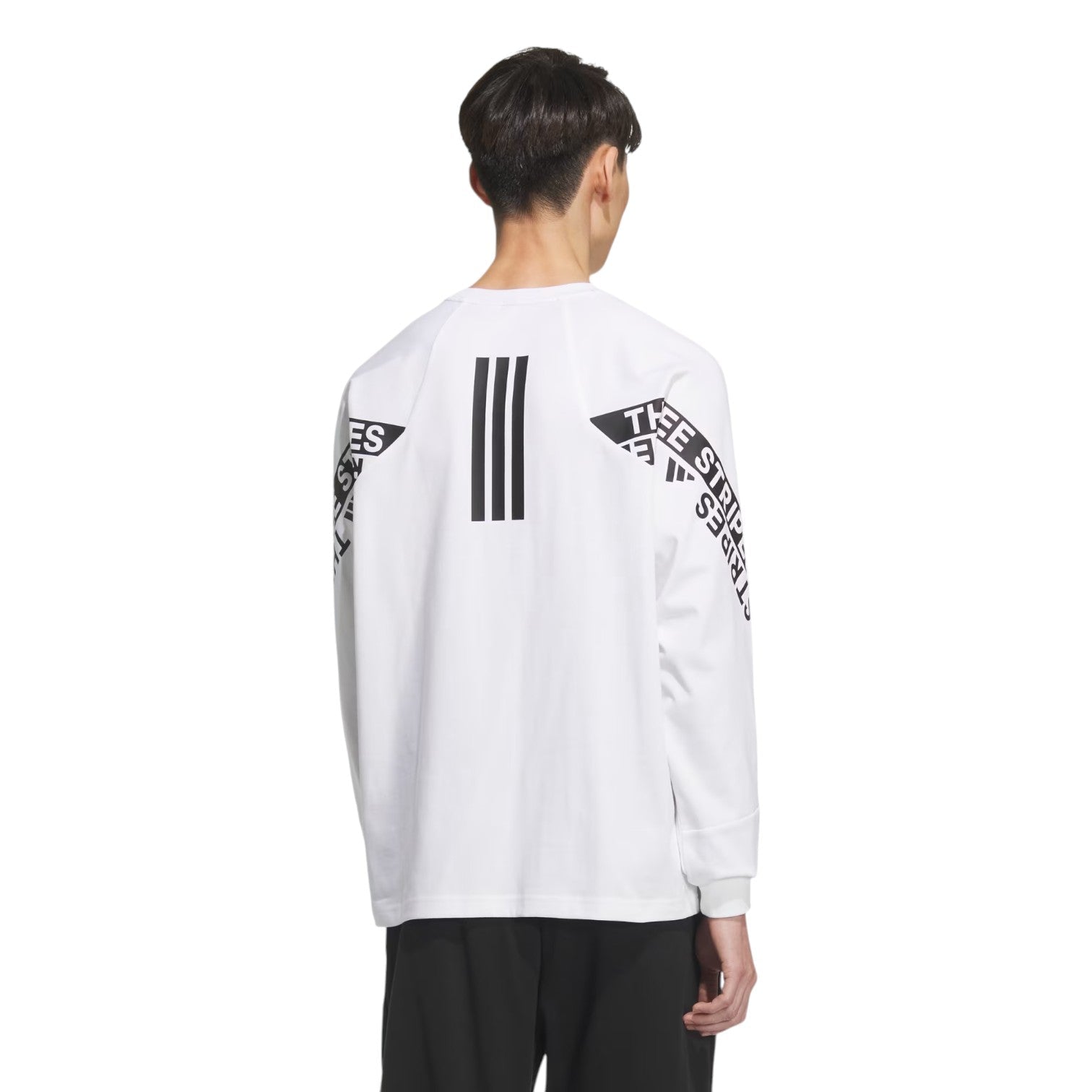 adidas Wording Pack Loose Fit Long Sleeve T-Shirt 'White' KA1283