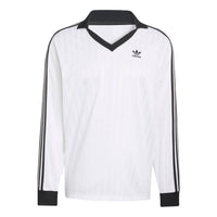 adidas Adicolor Pique Long Sleeve T-Shirt 'White' KS2293