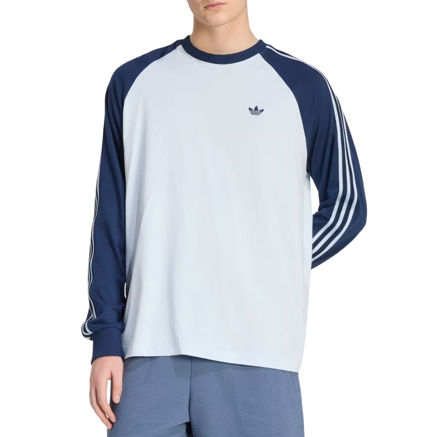 adidas Britcore Cali Long Sleeve T-Shirt 'Crystal Sky Night Indigo' KV4447