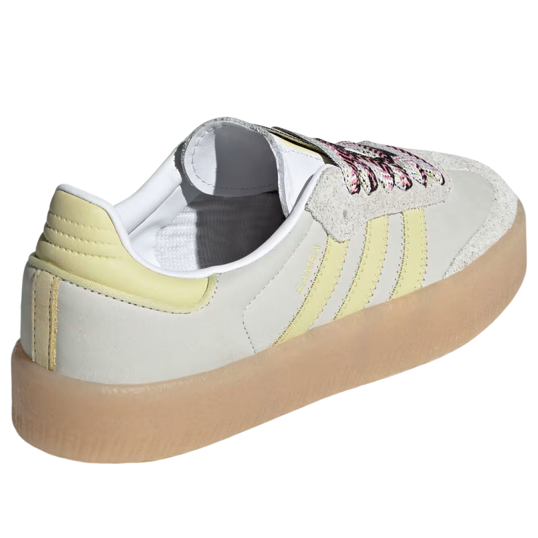 (WMNS) adidas Sambae 'White Grey Powder Yellow' JI2739