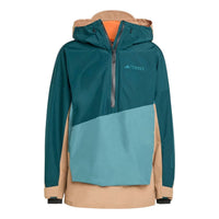 adidas Terrex Xploric 2 Layer Lined Climaproof Anorak 'Preloved Teal Aurora Ivy' JN3093
