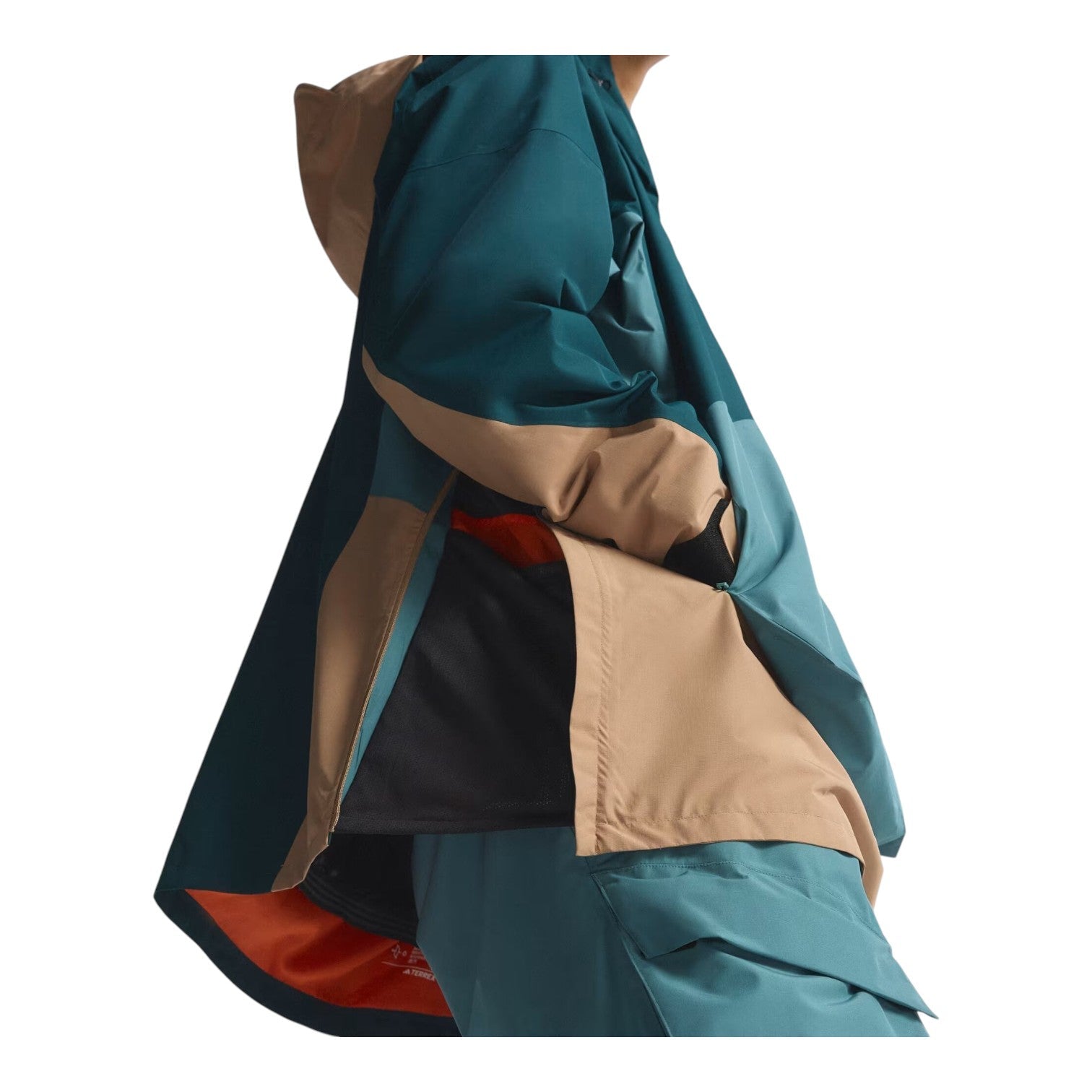 adidas Terrex Xploric 2 Layer Lined Climaproof Anorak 'Preloved Teal Aurora Ivy' JN3093