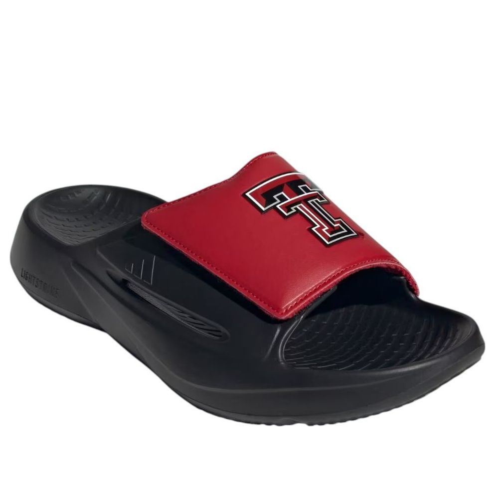 adidas x NCAA Lightblaze Slide Asia Sizing 'Texas Tech Red Raiders' IH7122
