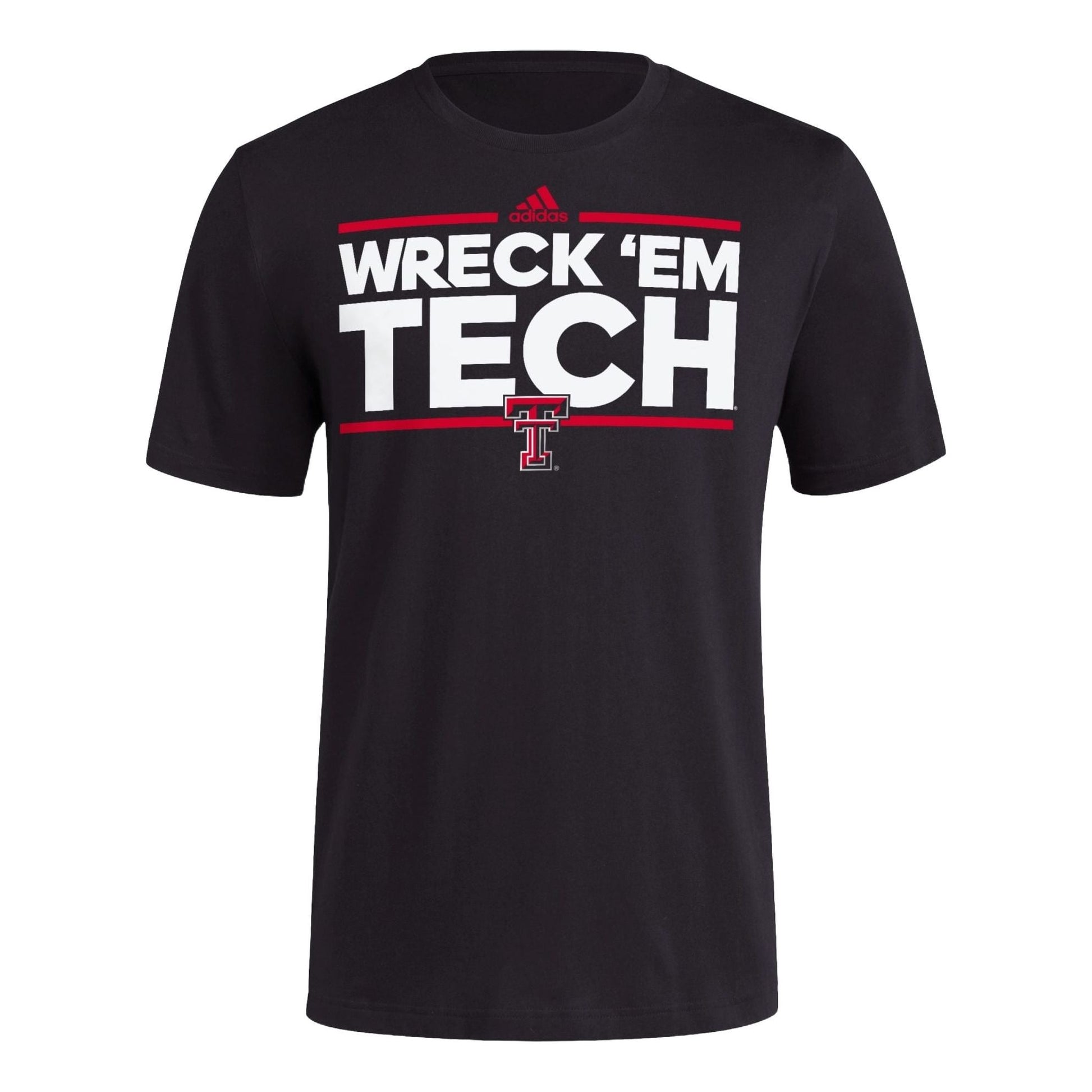 adidas Texas Tech T-shirt Asia Sizing 'Black' JN4610