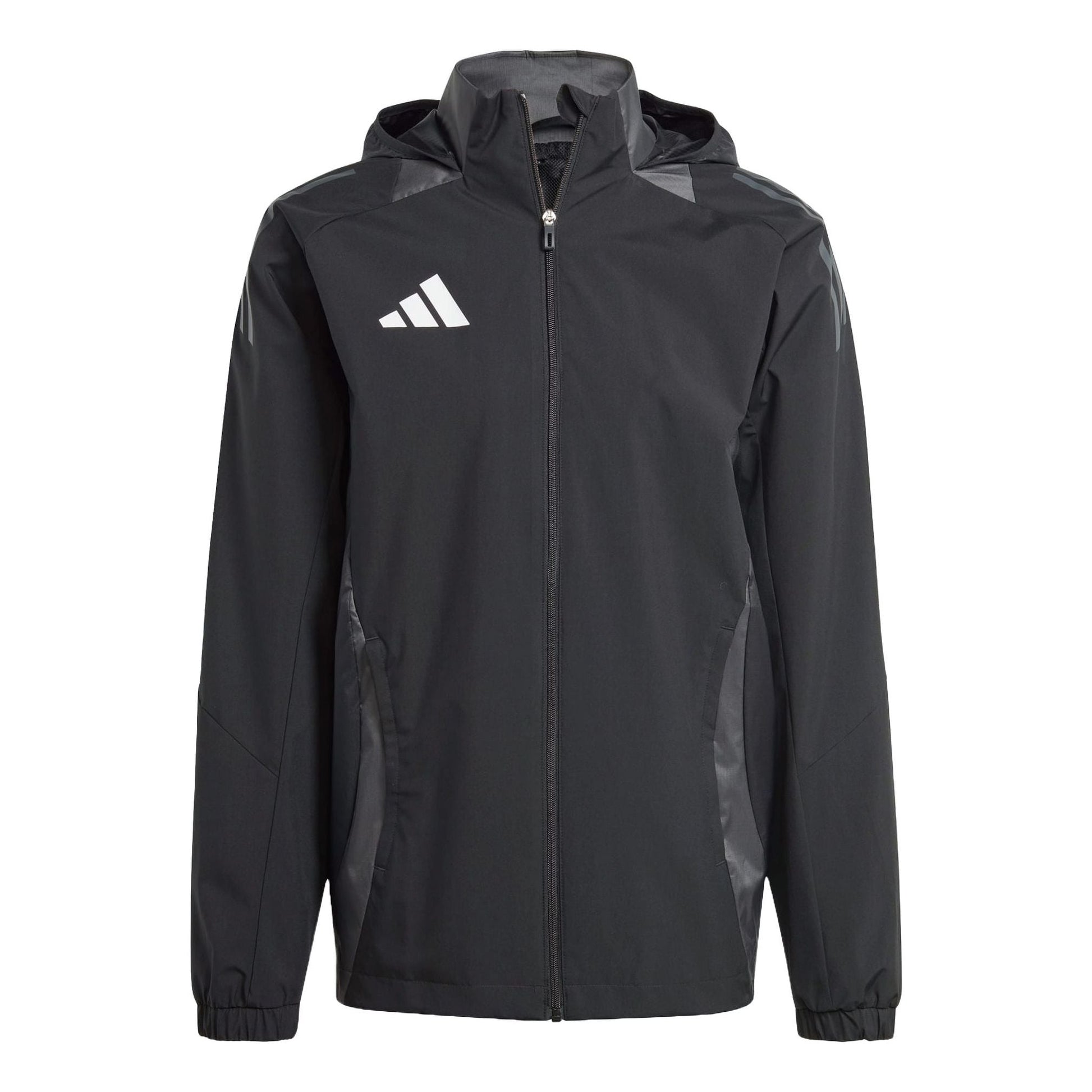 adidas Tiro 24 Competition All-Weather Jacket Asia Sizing 'Black Grey' IJ8343