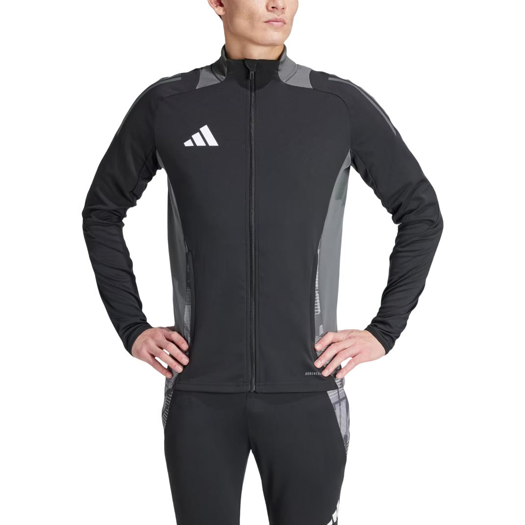 adidas Tiro 24 Competition Training Jacket Asia Sizing 'Black Grey' IP1870
