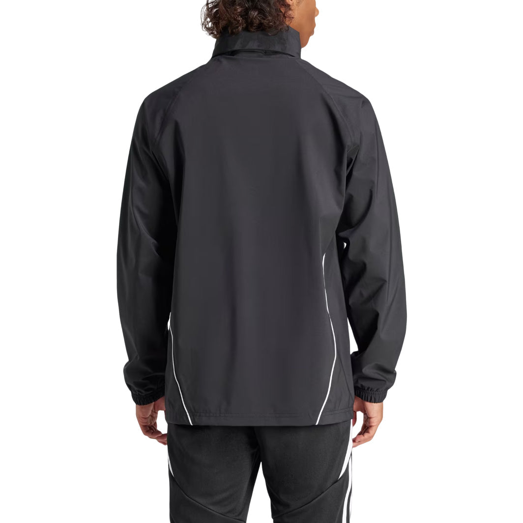 adidas Tiro 24 Rain Jacket Asia Sizing 'Black White' IJ7390