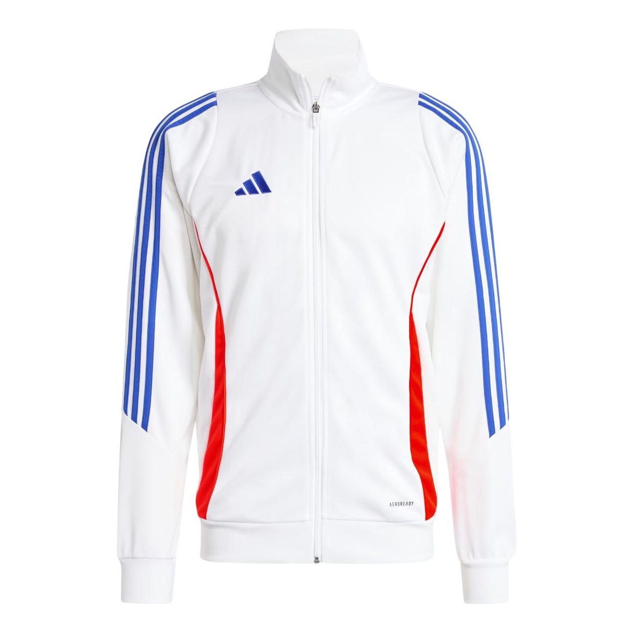 adidas Tiro 24 Training Jacket Asia Sizing 'White App Solar Red Blue' JE2003