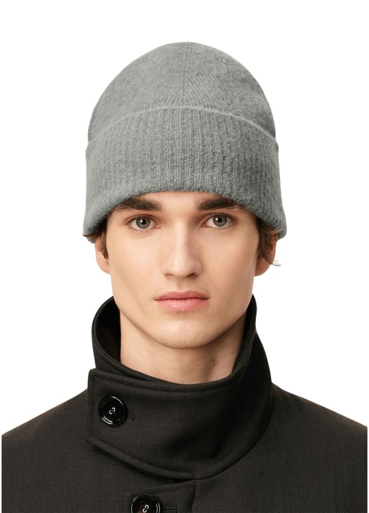 AMI FW25 Beanie 'Gray' UBO005-KN0135-058