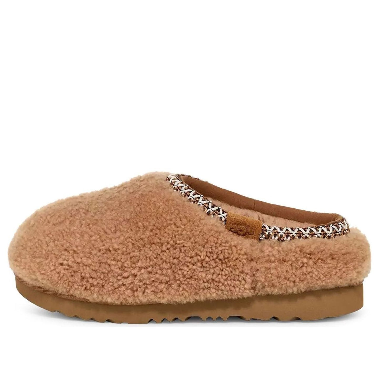 (GS) UGG Tasman Maxi Curly Slipper 'Chestnut' 1158256K-CHE