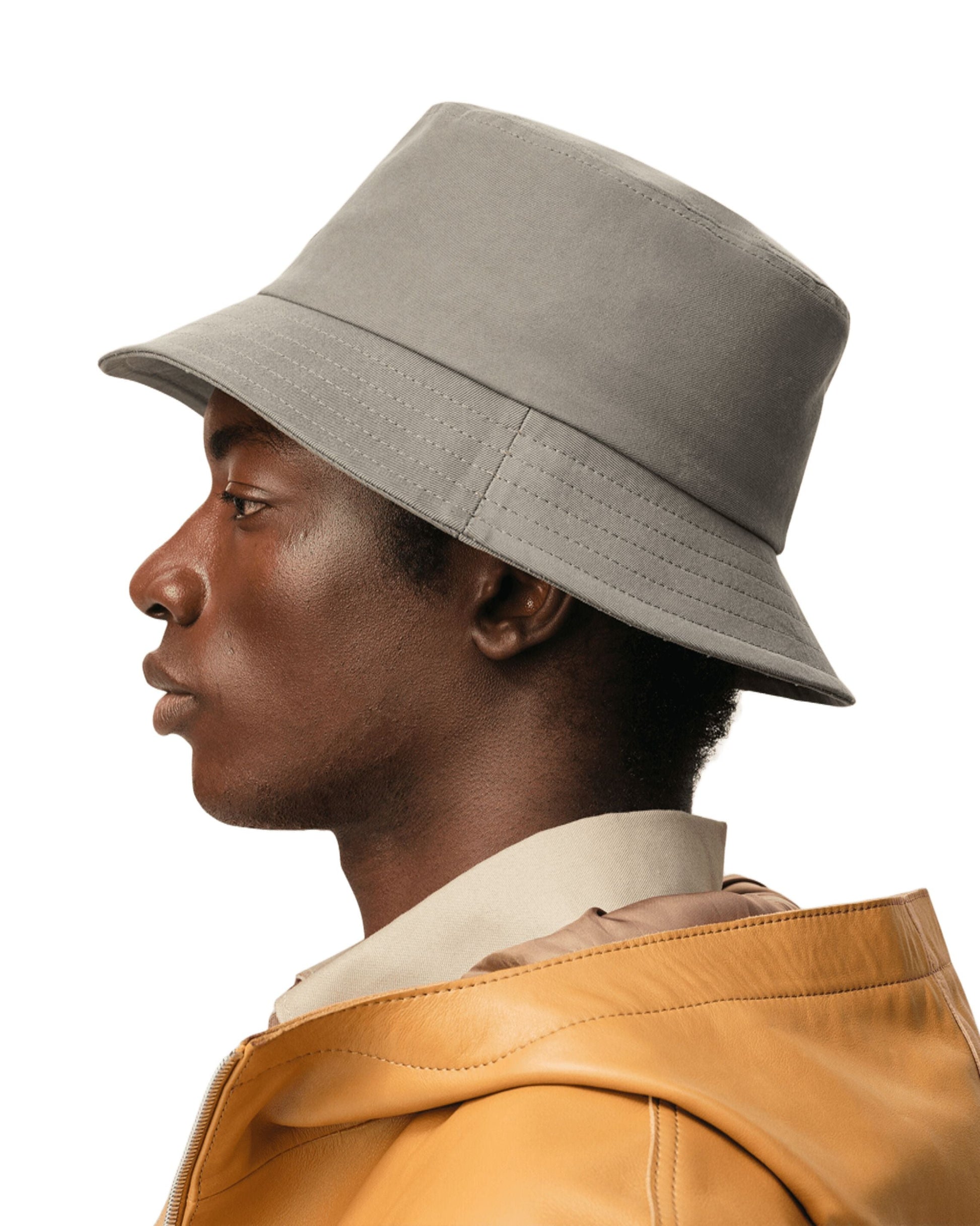 AMI SS26 Cotton Ami De Coeur Bucket Hat 'Carbon' UHA666-AW0041-0516