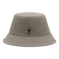 AMI SS26 Cotton Ami De Coeur Bucket Hat 'Carbon' UHA666-AW0041-0516