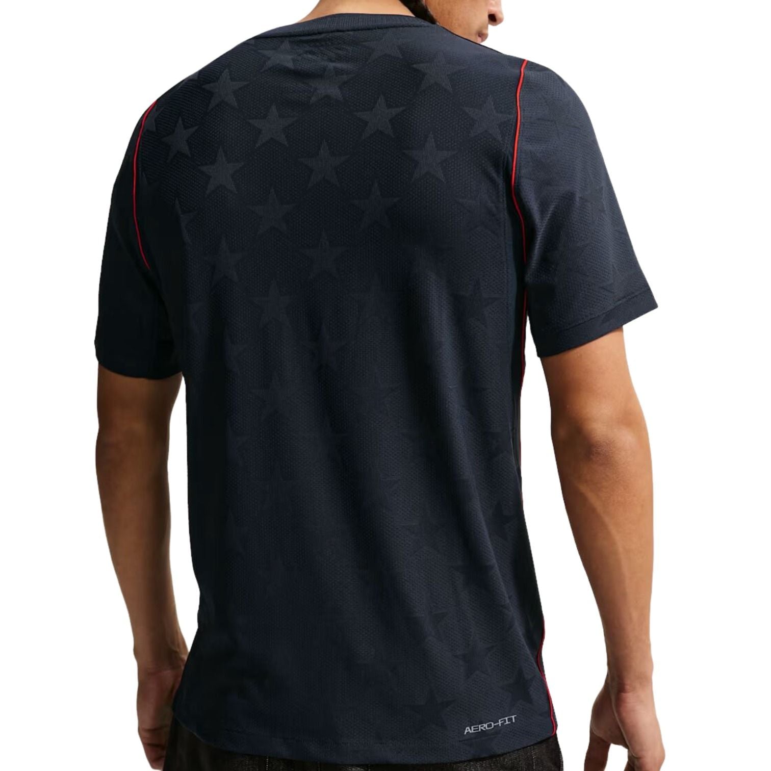 Nike USMNT 2026 Match Away Aero-FIT Authentic Jersey 'Dark Obsidian University Red Pure Platinum' IB5225-475