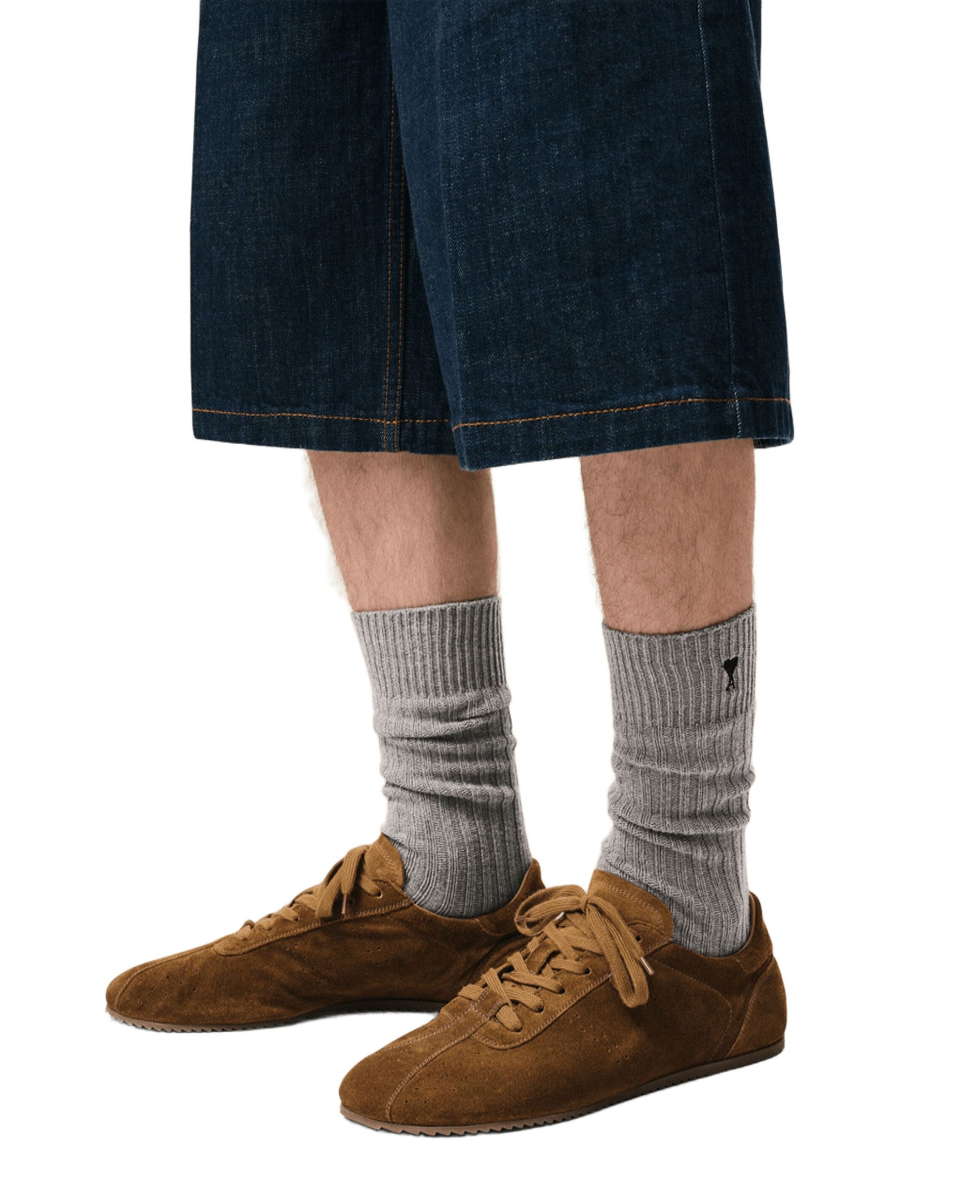 AMI SS26 Cotton Three Pack Black Ami De Coeur Socks 'Off White Grey Black' USC611-AK0007-A148