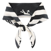 AMI SS26 Silk Place Des Victoires Scarf 'Black' USF689-AW0032-001