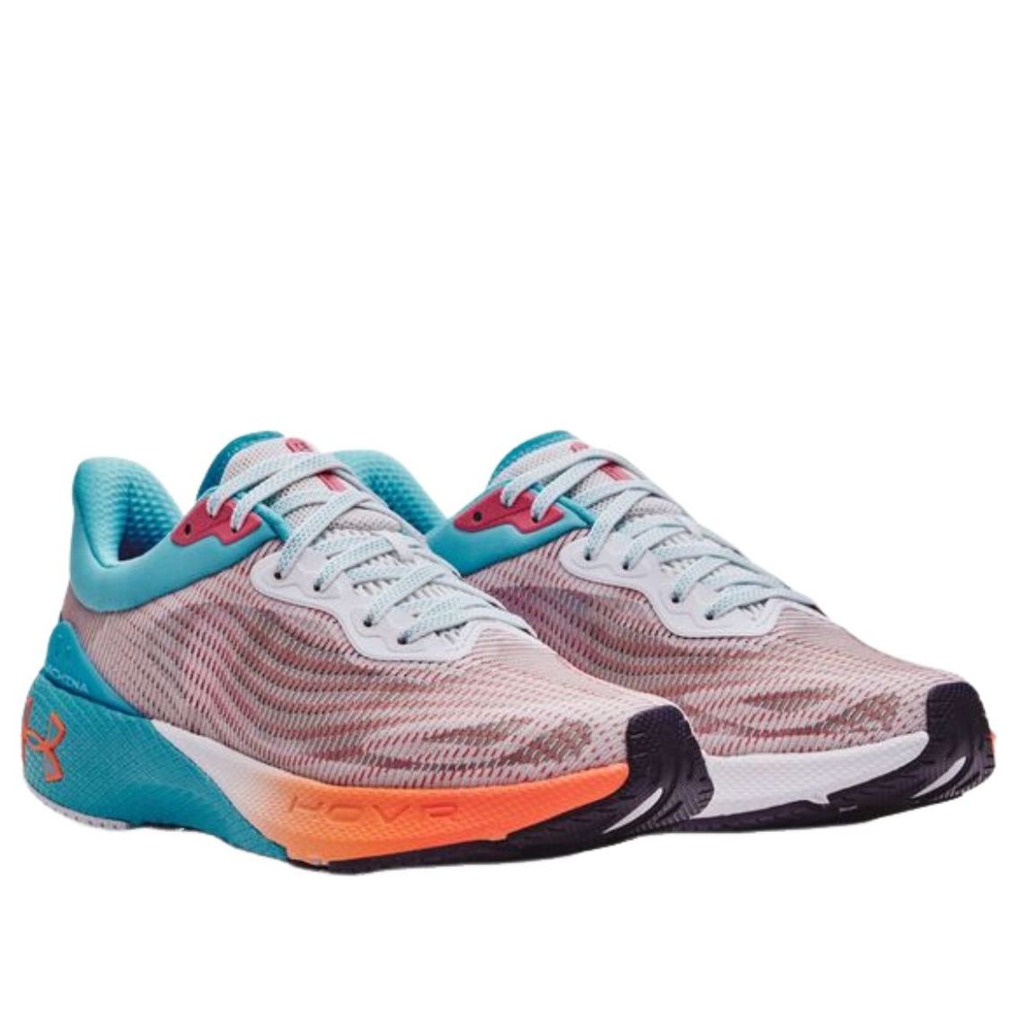 (WMNS) Under Armour HOVR Machina Breeze 'Blue Orange Grey' 3026264-301