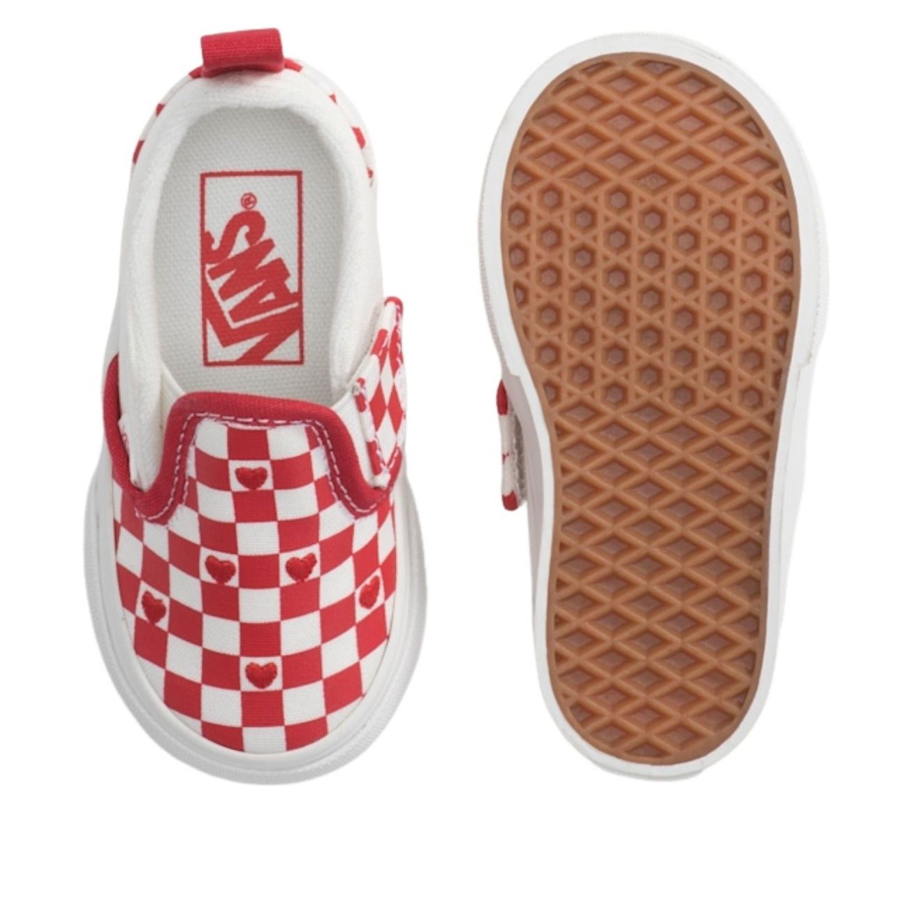 (TD) Vans Slip-On V 'Red White Checkered' VN000D0SJV6