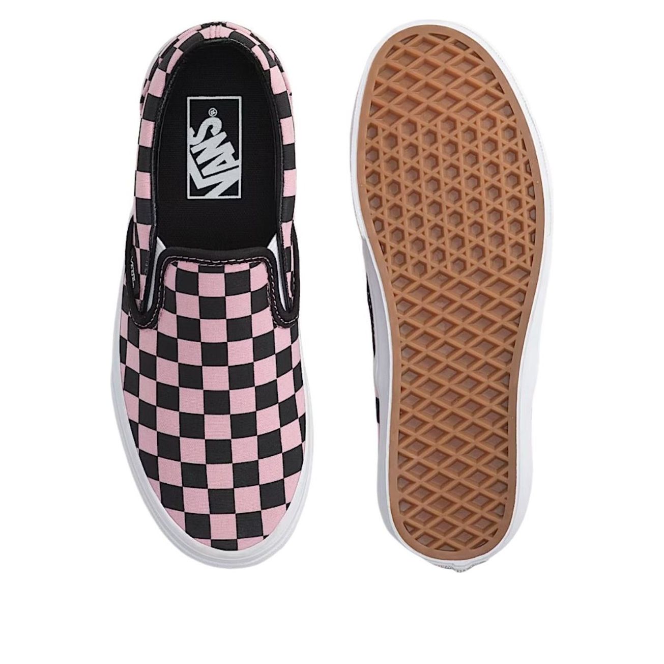 Vans Classic Slip-On Checkerboard 'Pink Black' VN000D6YPIB