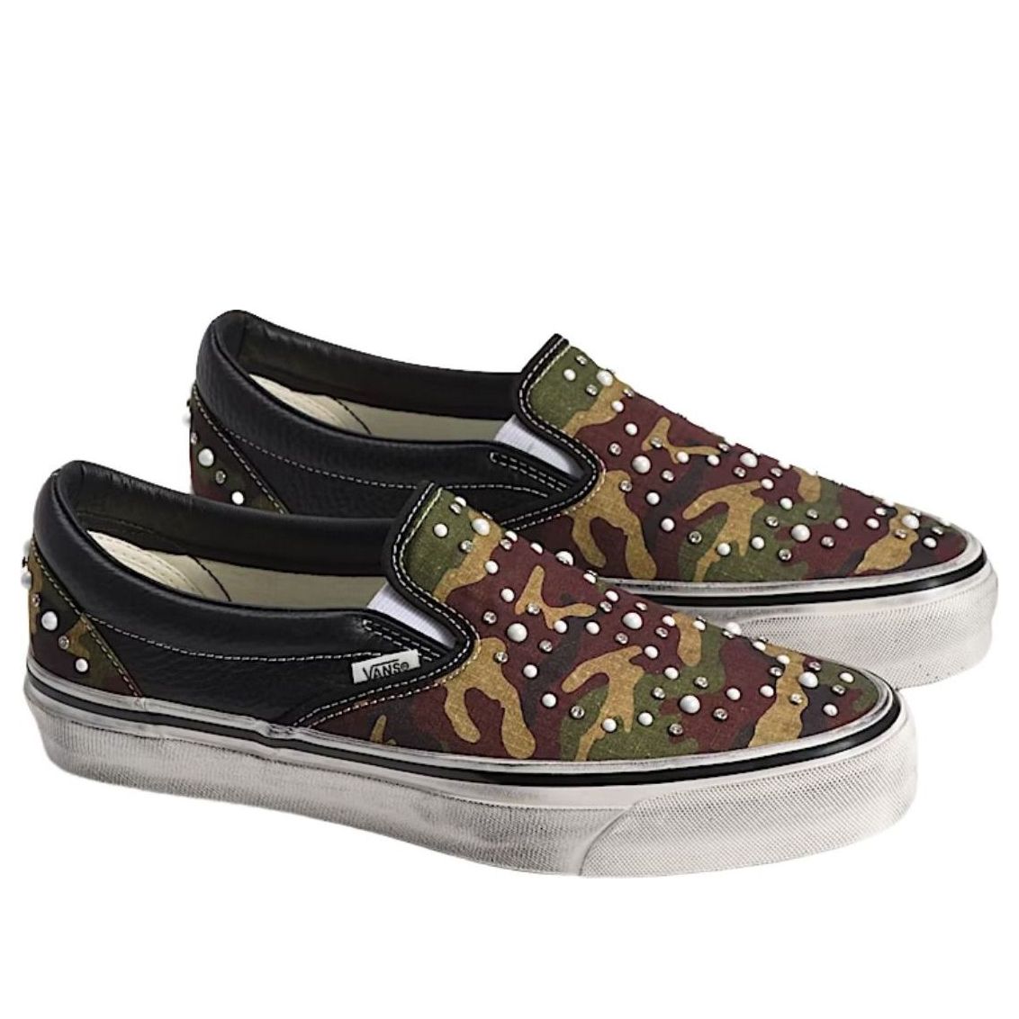 Vans Premium Classic Slip-On Pearlized 'Camo Black' VN000D9PCAK