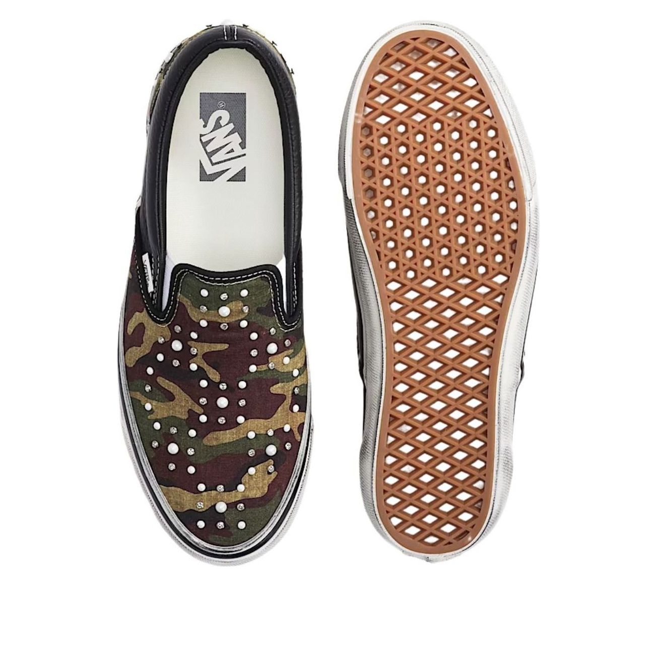 Vans Premium Classic Slip-On Pearlized 'Camo Black' VN000D9PCAK