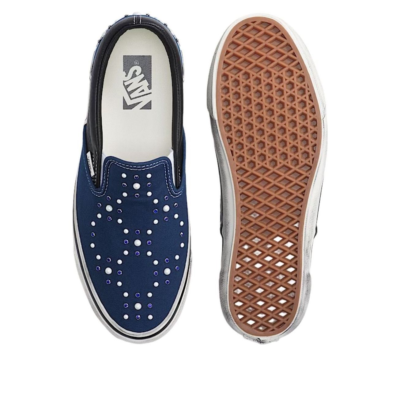 Vans Premium Classic Slip-On Pearlized 'Indigo Blue Black' VN000D9PIND