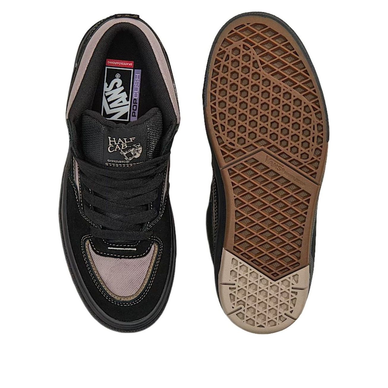 Vans Skate Half Cab Wafflecup 'Black Peyote Beige' VN000D9ZOUK