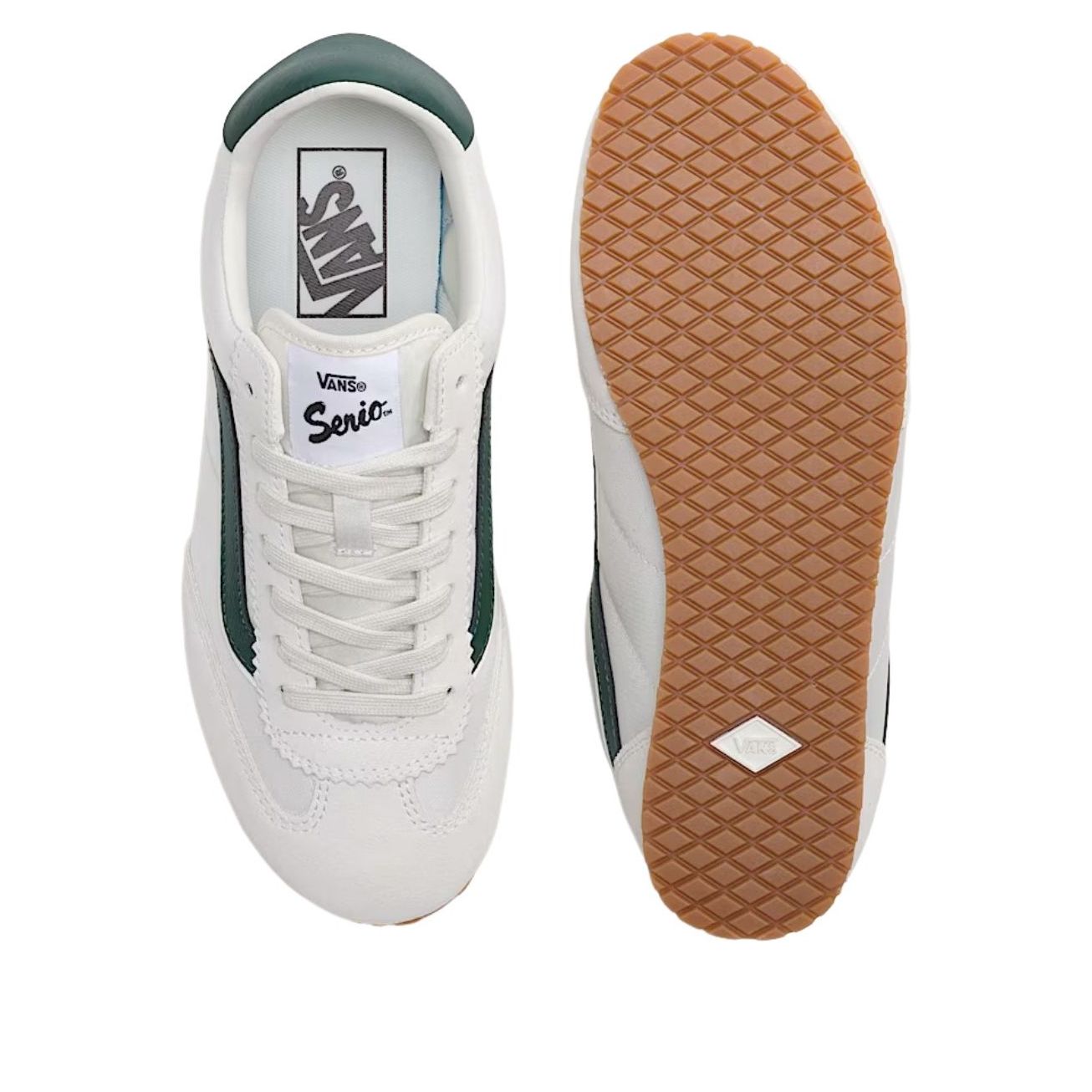 Vans Super Lowpro 'Marshmallow White Emerald Green' VN000E89GP9