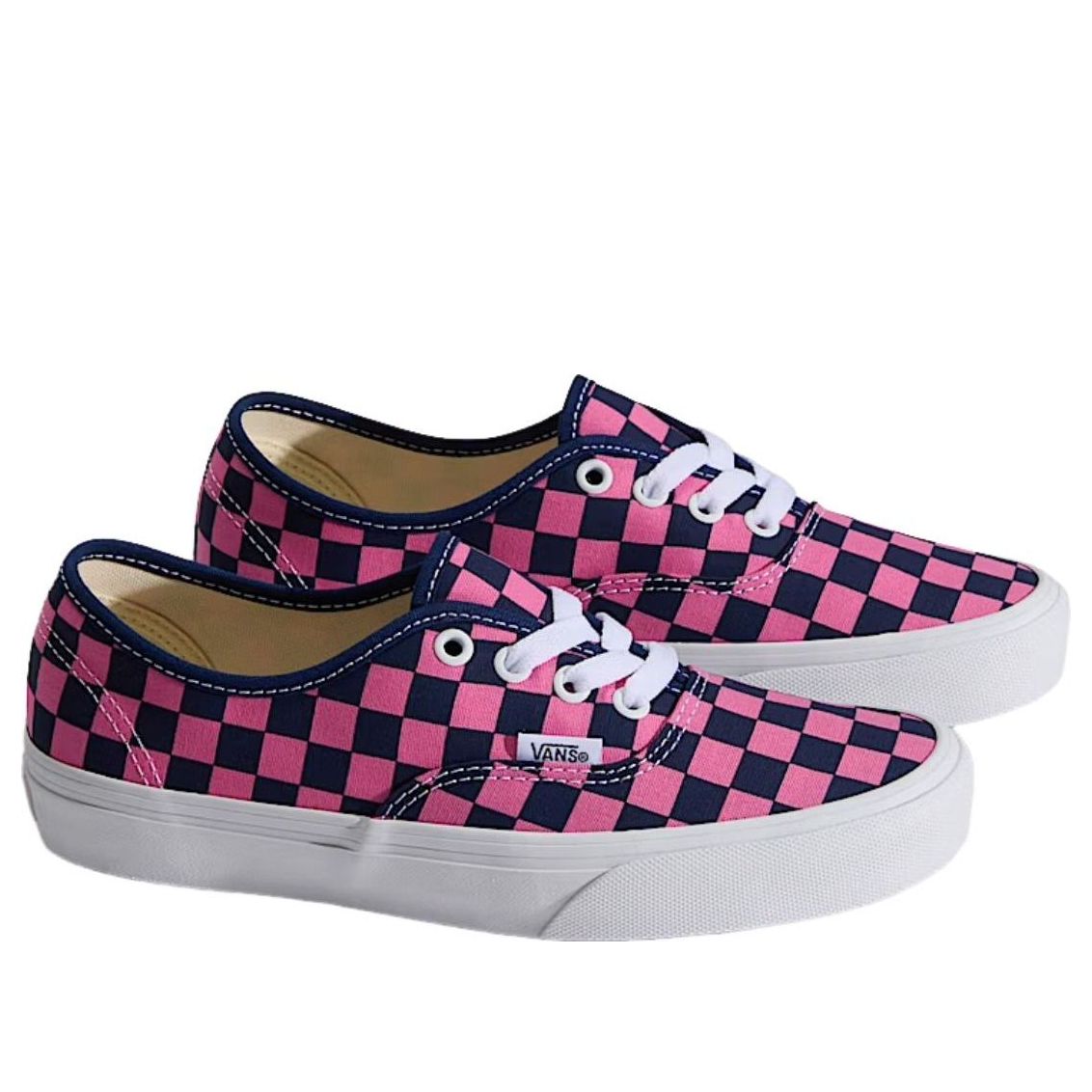 Vans Authentic Checkerboard 'Deep Indigo Blue Fizz Pink' VN000EAD1VZ