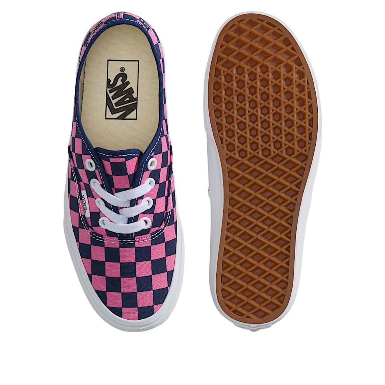 Vans Authentic Checkerboard 'Deep Indigo Blue Fizz Pink' VN000EAD1VZ