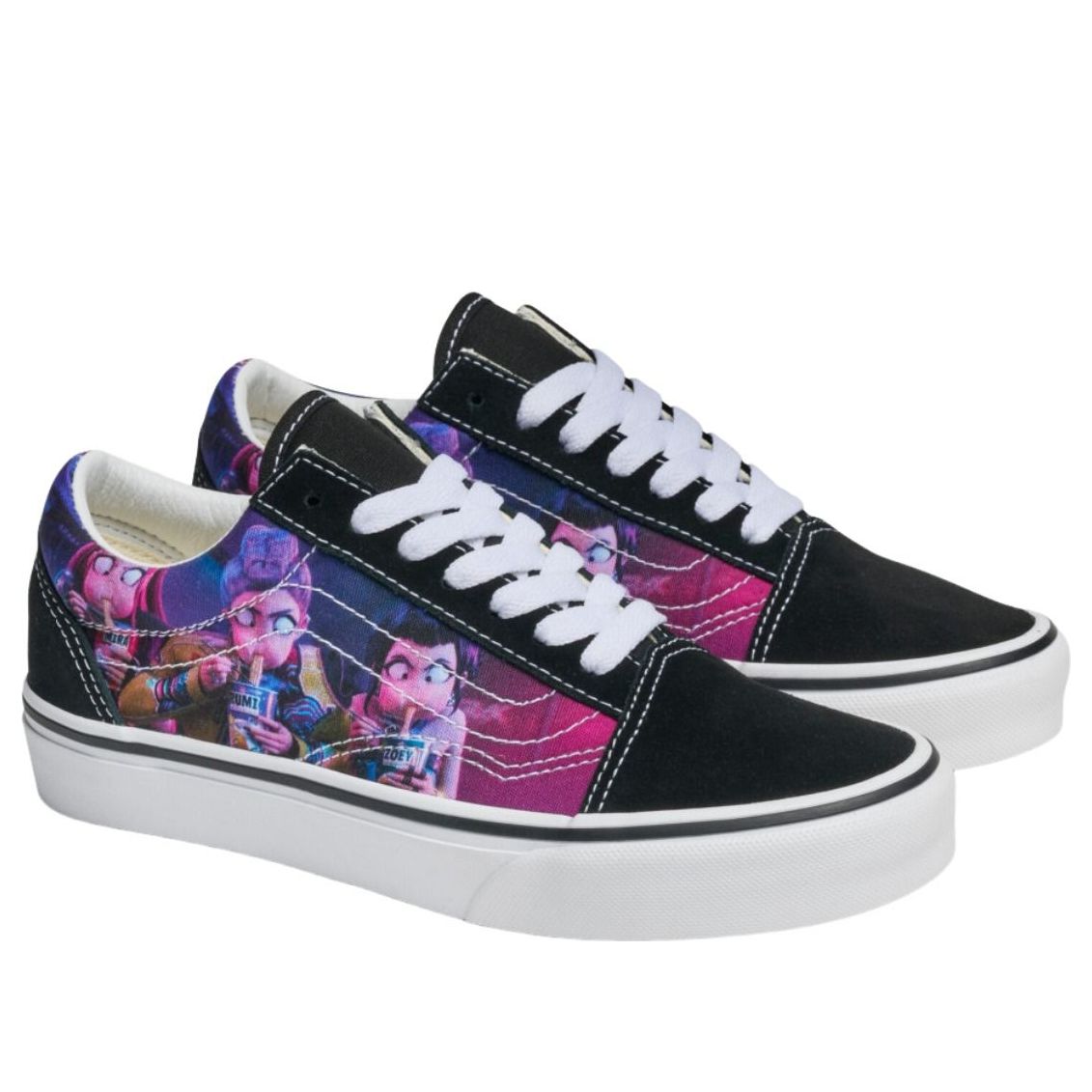 (GS) Vans x Kpop Demon Hunters Old Skool 'Black Purple' VN000ECUB5P