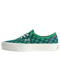 Vans Premium Authentic Checkerboard 'Green Navy Blue' VN000EJC5W3