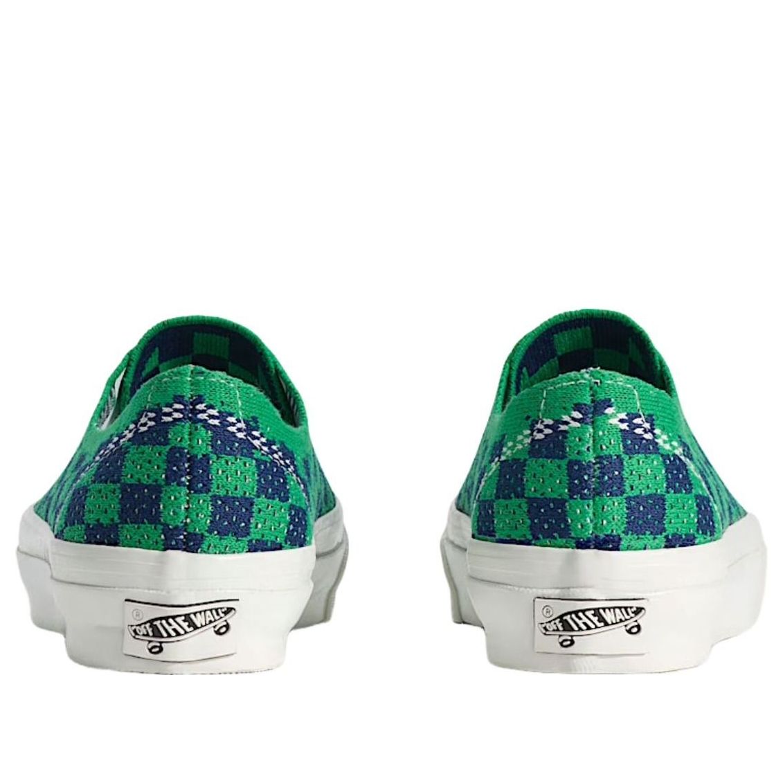 Vans Premium Authentic Checkerboard 'Green Navy Blue' VN000EJC5W3