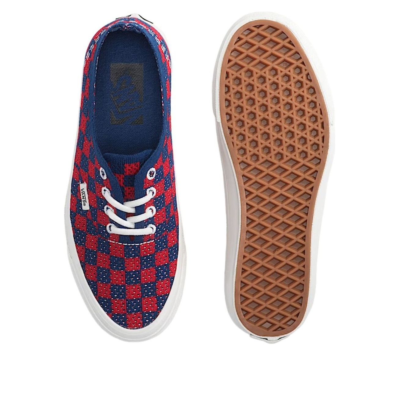 Vans Premium Authentic Checkerboard 'Red Blue' VN000EJCRDB