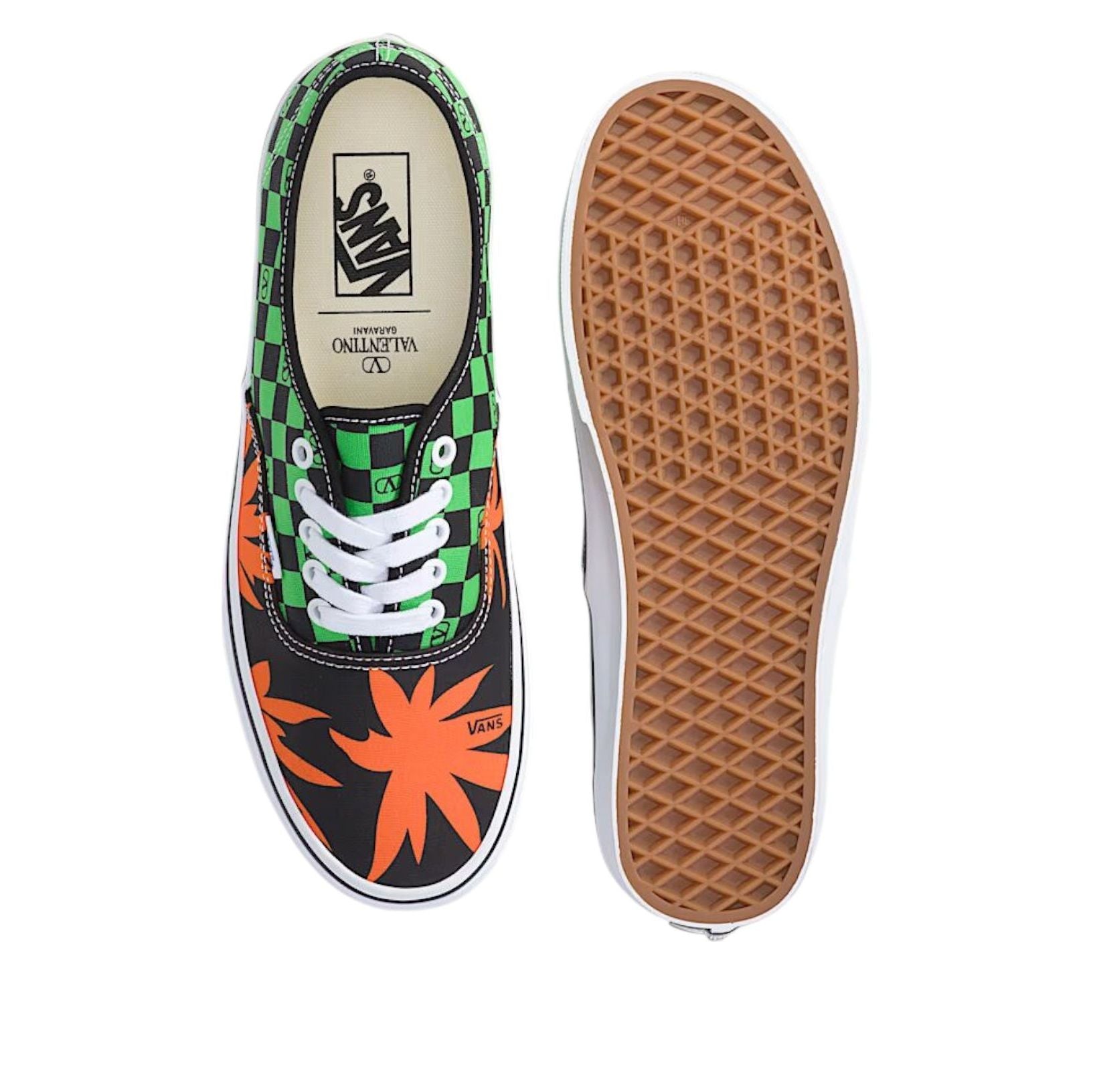 Vans x Valentino Garavani Authentic 'Checkerboard Tropical Leaves' VN000Z9AN5B