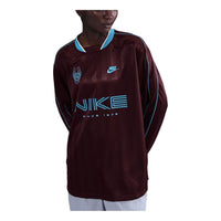 (WMNS) Nike Sportswear Long-Sleeve Jersey 'Burgundy Crush Baltic Blue' IM7452-652