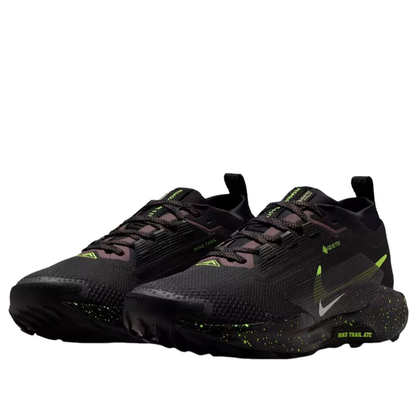 (WMNS) Nike React Pegasus Trail 5 Gore-Tex 'Black Phantom Volt Ice' FQ0912-009