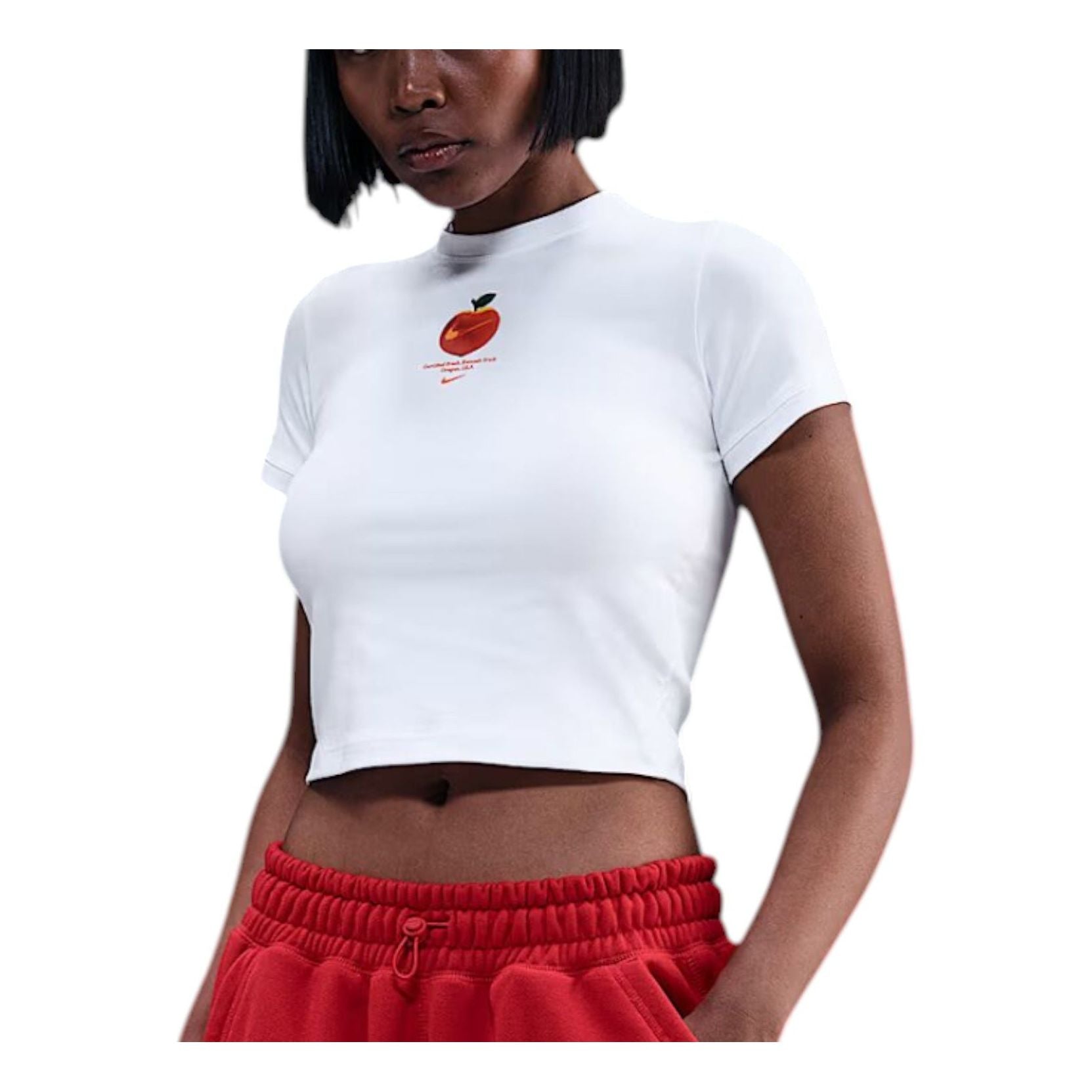(WMNS) Nike Tight-Fit T-shirt 'White' IQ1429-100