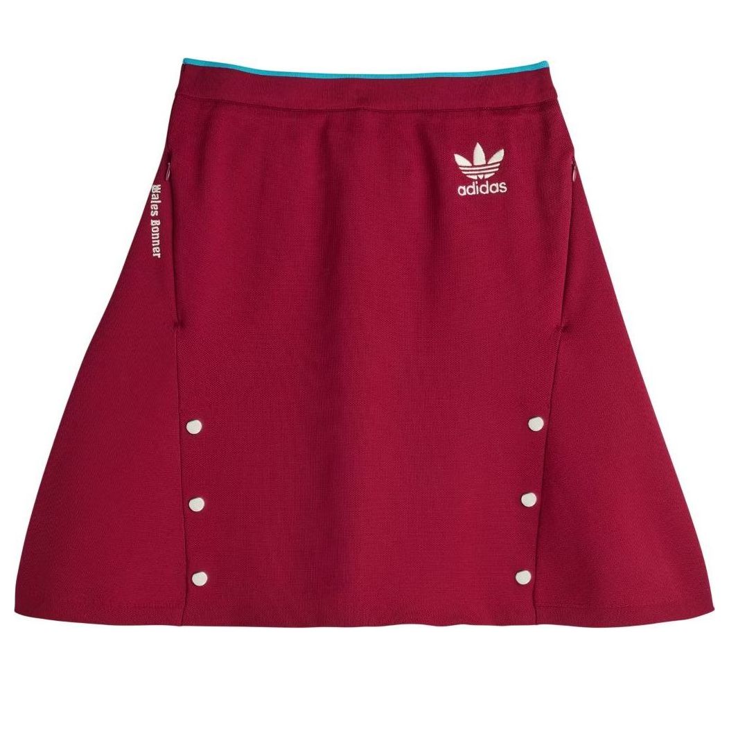 (WMNS) adidas x Wales Bonner Skirt Asia Sizing 'Collegiate Burgundy' JL9588