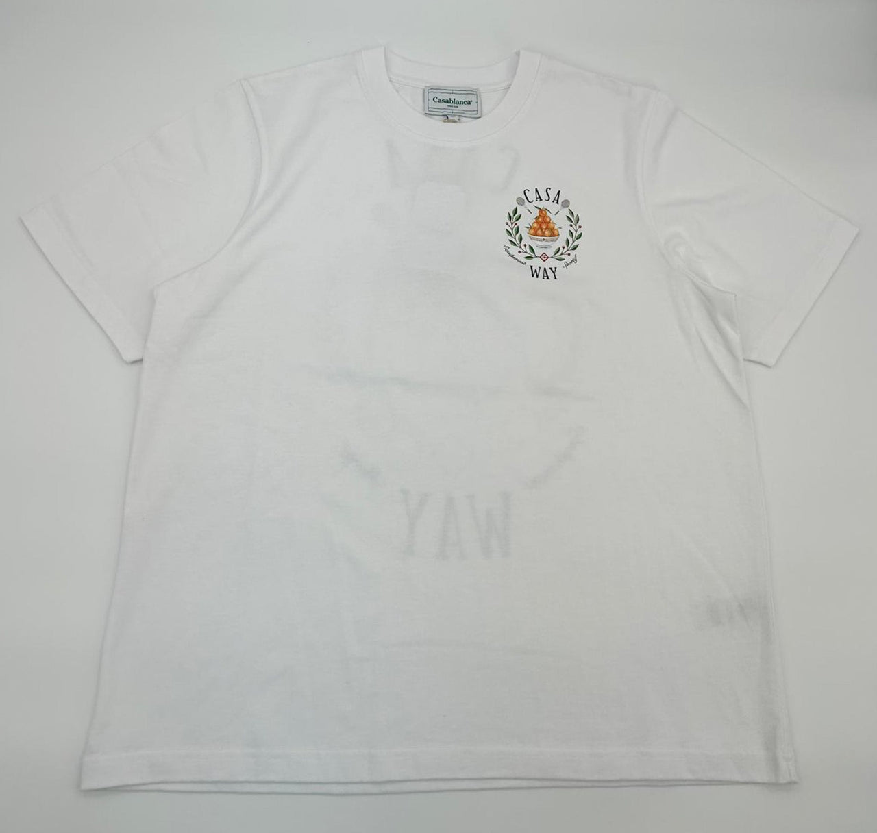 Casablanca White Casa Way Triomphe D'orange T-Shirt